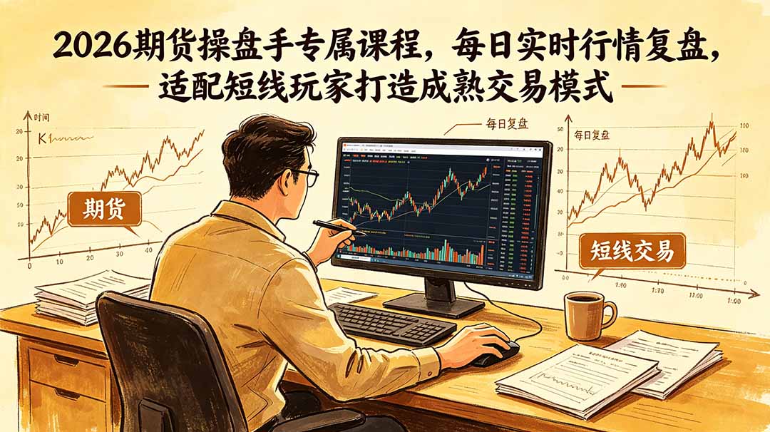 2026期货操盘手专属课程-更新6月,每日实时行情复盘,适配短线玩家打造成熟交易模式-源创文化-轻创终点站