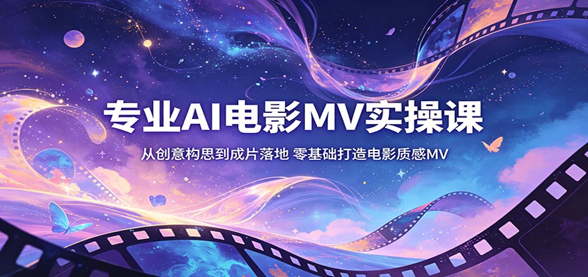 专业AI电影MV实操课：从创意构思到成片落地，零基础打造电影质感MV-源创文化-轻创终点站