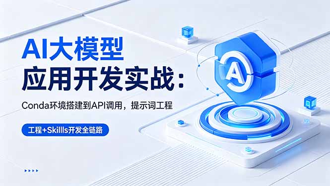 AI 大模型应用开发实战：Conda环境搭建到API调用，提示词工程+Skills开发全链路-源创文化-轻创终点站