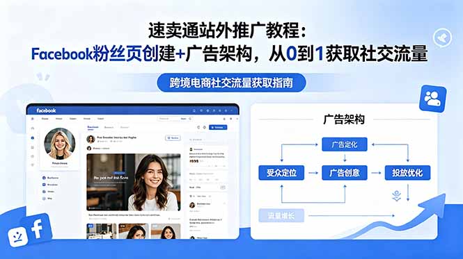 速卖通站外推广教程：Facebook粉丝页创建+广告架构，从0到1获取社交流量-源创文化-轻创终点站